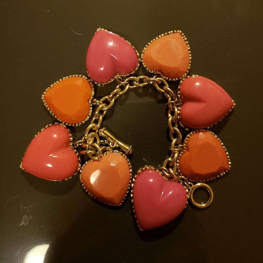 Betsey Johnson Hearts Bracelet